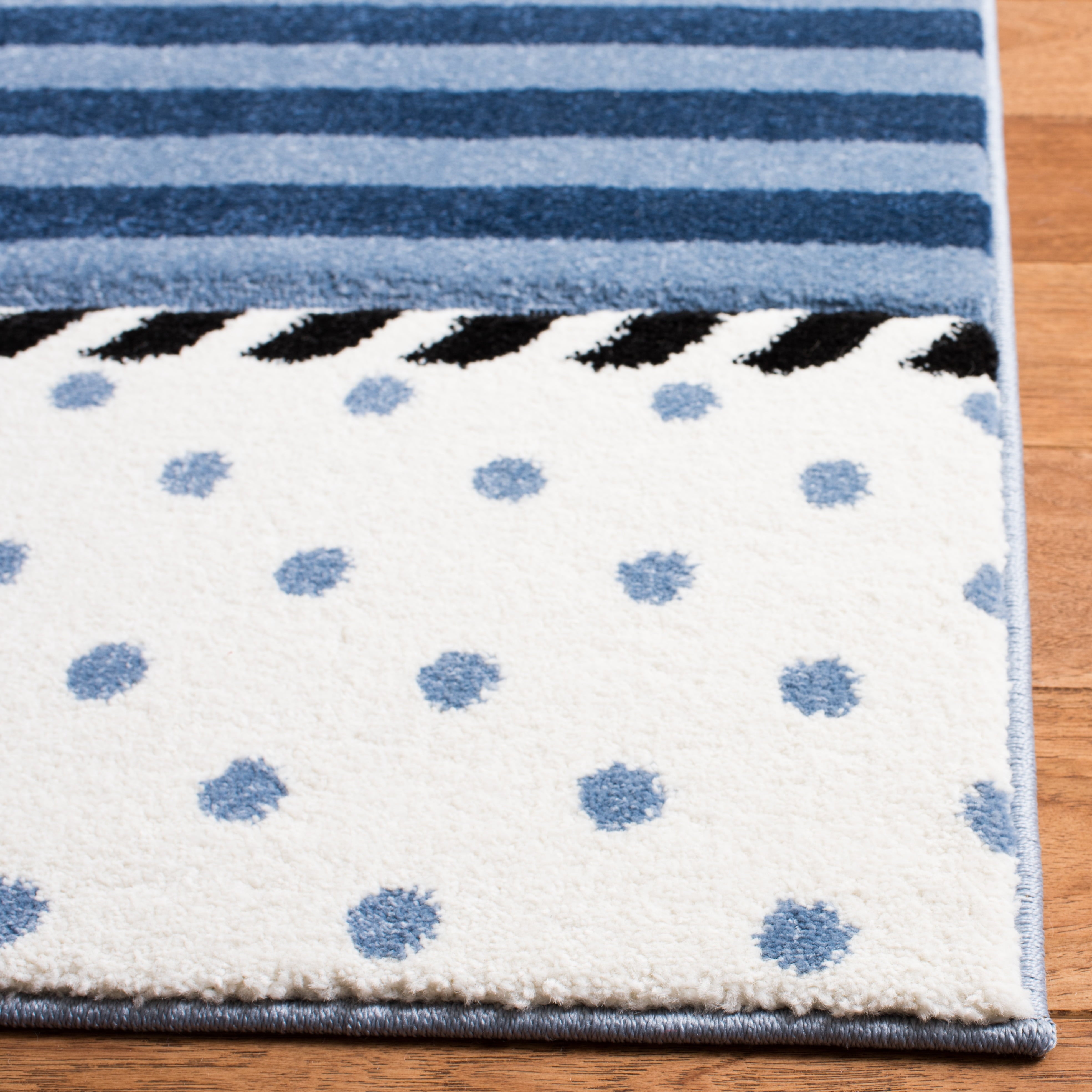 Carousel Kids Kennet Anchor Runner Rug, Navy/Ivory, 2'3" X 6'